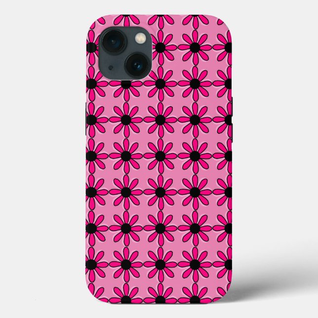 Rosa Floral Case-Mate iPhone Hülle (Rückseite)