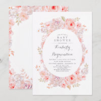 Rosa Floral | Elegante Vintage Babydusche