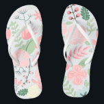Rosa Floral Flip Flops<br><div class="desc">Delikate und süße Blumenillustrierung perfekt für Frühling, Sommer, sowie für Braut, Braut, Braut, Braut, Mutter des Bräutigams, Trauzeugin, Blume Mädchen Geschenke und mehr!</div>