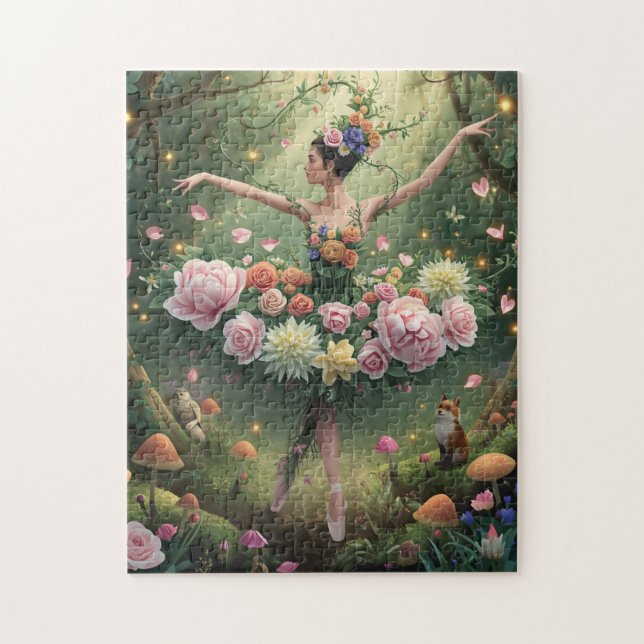 Rosa Floral Forest Ballerina (Vertikal)