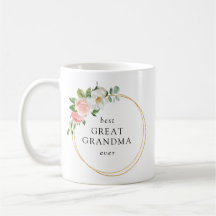 Rosa Floral Gold Krau Bestes Grandma