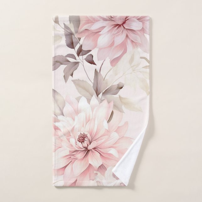 Rosa Floral Handtuch (Handtuch)