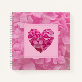 Rosa Floral Heart Journal Notizbuch