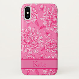 Rosa Floral Monogramm Case-Mate iPhone Hülle