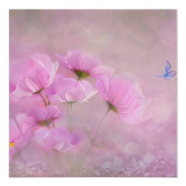 Rosa Floral Poster (Vorderseite)