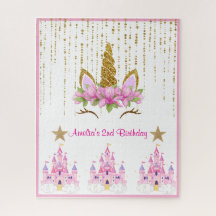 Rosa Floral | Unicorn Birthday Party
