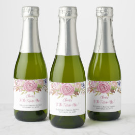 Rosa Floral Wasserfarbe Botanisches Brautparty min