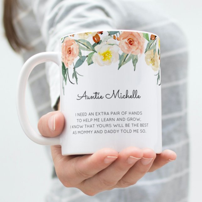 Rosa Floral werden Sie mein Lieblingsvorschlag sei Kaffeetasse (Von Creator hochgeladen)