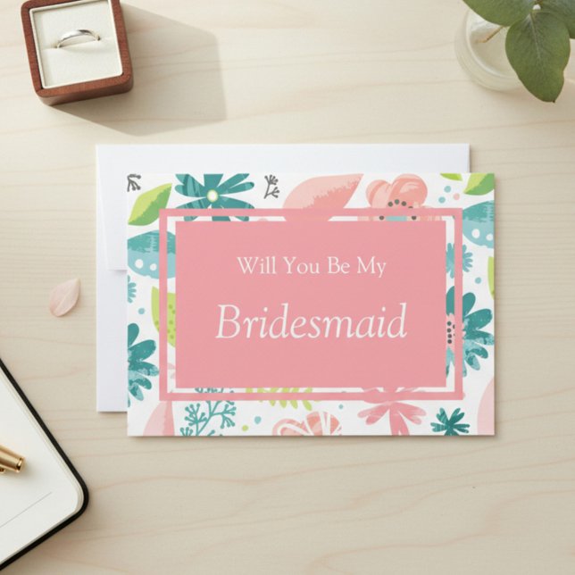 Rosa Floral werden Sie mein Vorschlag für eine Übe Einladung (Von Creator hochgeladen)