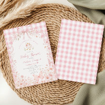 Rosa Florale Alberola Gingham Baby Shower
