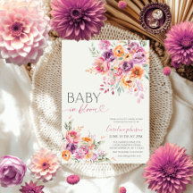Rosa Florale Baby in Bloom Baby Shower 