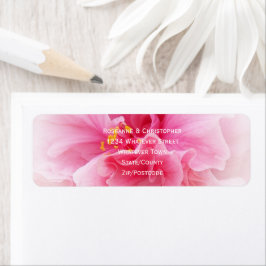 Rosa florale Design Hochzeitsstimmung Rücksendeadr