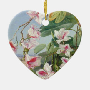 Rosa florale Frühlings-Party Dusche Frieden Liebe Keramikornament