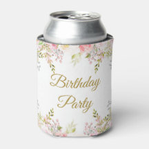 Rosa Florale Geburtstag