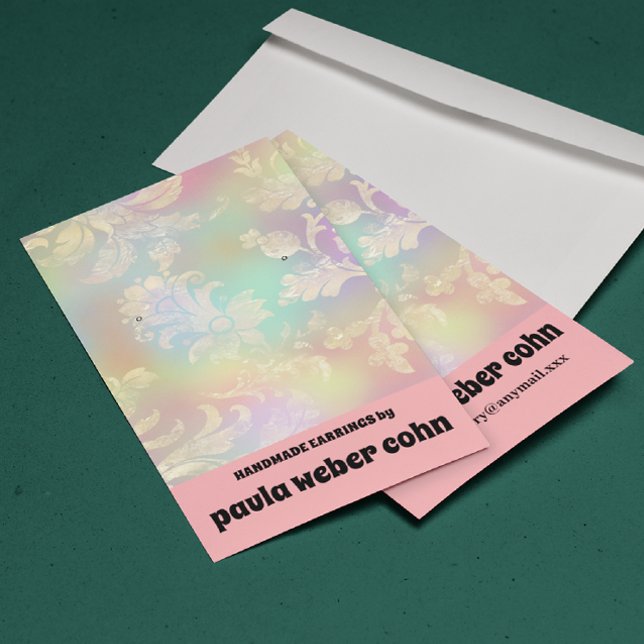 Rosa florale Luxus mit Visitenkarte zur Anzeige (Von Creator hochgeladen)