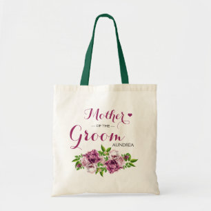 Rosa, florale Mutter des Bräutigams Tragetasche