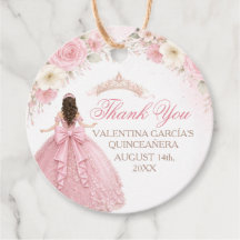 Rosa Florale Schleifen Mädchen Quinceañera Diadem