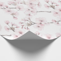 Rosa florale Verpackung Kirschbaum-Geschenkpapier