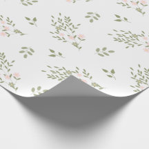 Rosa florale Verpackung Wildblumen-Geschenkpapier