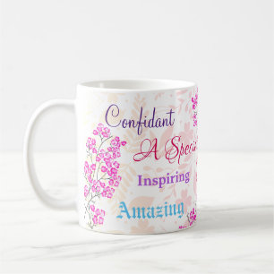 Rosa florales besondere Schwester aufmerksame herz Kaffeetasse