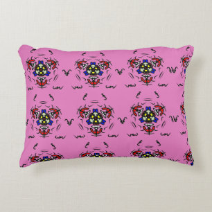 Rosa florales Mandala" Dekokissen