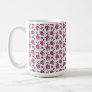 Rosa florales nahtloses Muster   Elegantes Wasserf Kaffeetasse