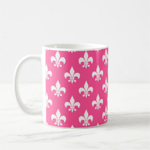 Rosa Flur-de-lis Kaffeetasse