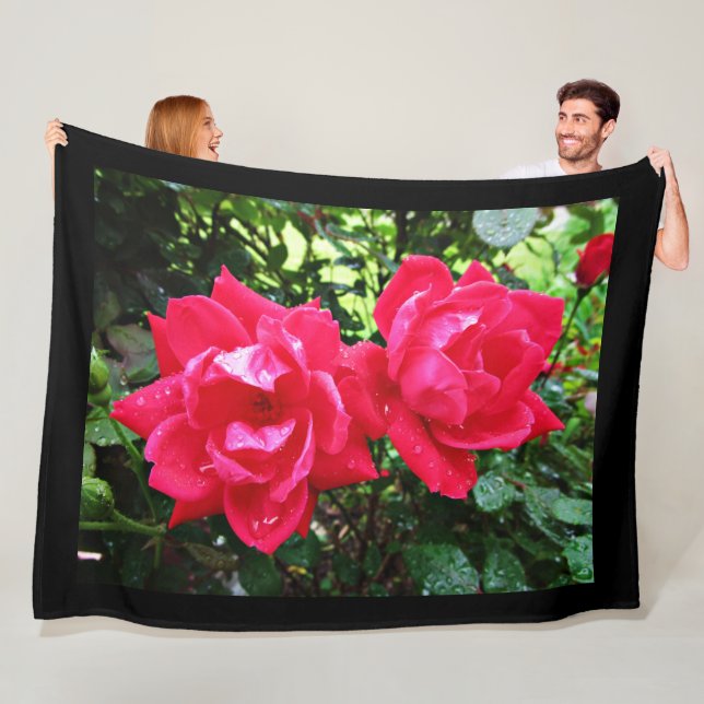 ROSA FLUSSFLOCKENDECKEN FLEECEDECKE (Beispiel)