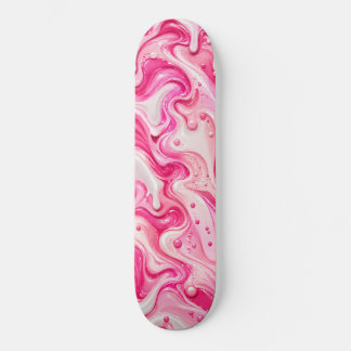 Rosa Flüssigkeitswirbel-Skateboard – Glänzendes ab Skateboard