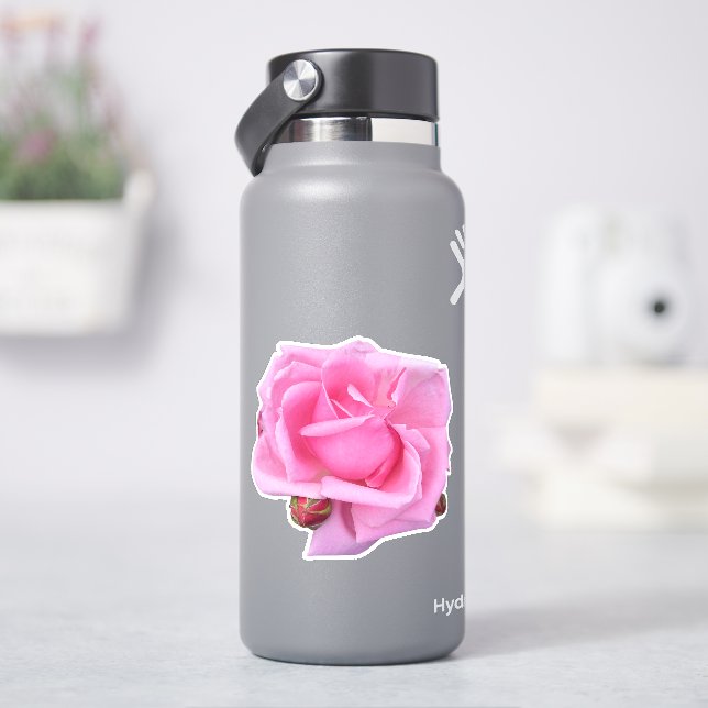 Rosa Foto Aufkleber (HydroFlask)
