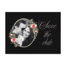 Rosa Foto Hochzeit speichern Sie das Datum