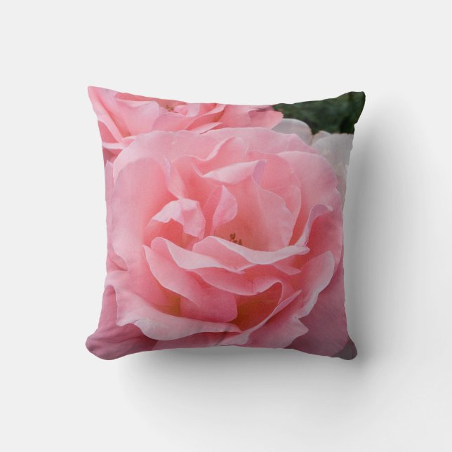 Rosa Foto Kissen Naturliebhaber Gärtner (Vorderseite)