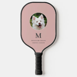 Rosa Foto Personalisiert Pickleball Schläger