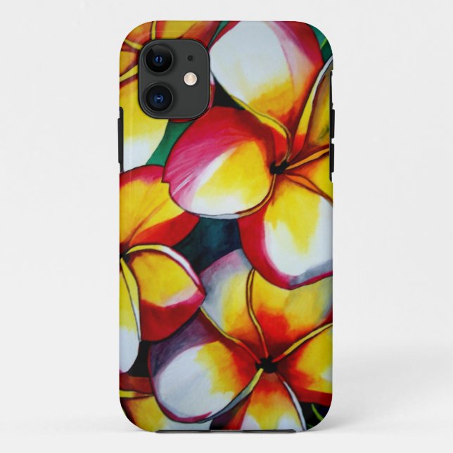 Rosa Frangipani-Blume iphone Fall Case-Mate iPhone Hülle (Rückseite)