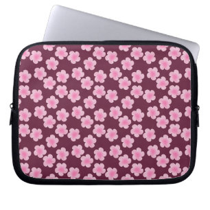 Rosa Frangipani-Blume Nahtloses Muster Laptopschutzhülle