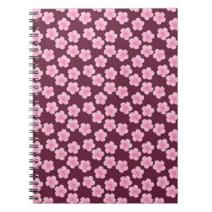Rosa Frangipani-Blume Nahtloses Muster Notizblock