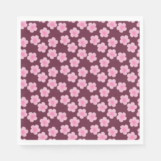 Rosa Frangipani-Blume Nahtloses Muster Serviette