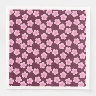 Rosa Frangipani-Blume Nahtloses Muster Serviette