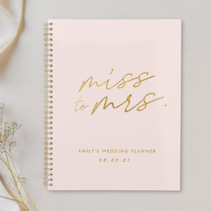 Rosa Frau Personalisiert Bridal Wedding Planer