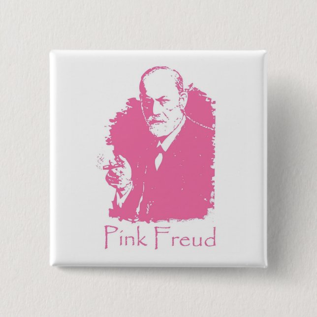 Rosa Freud-Knopf Button (Vorderseite)