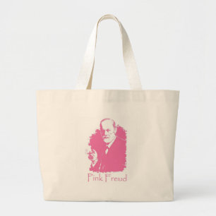 Rosa Freud-Tasche Jumbo Stoffbeutel