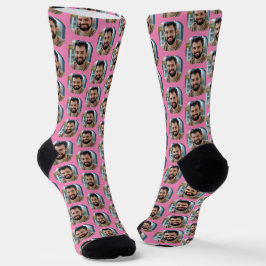 Rosa Freund/Ehemann Foto für Freundin/Ehefrau Socken