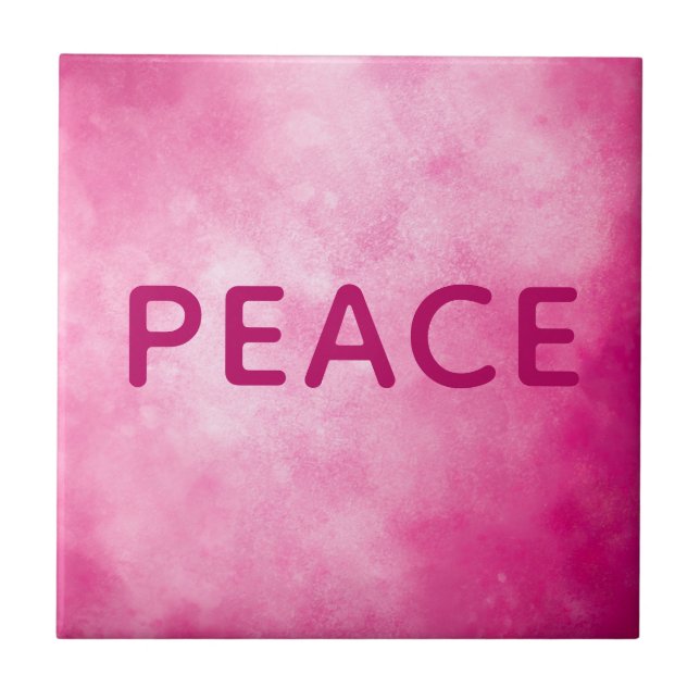 Rosa Frieden Fliese (Vorderseite)