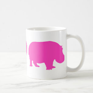 Rosa Frieden Liebe und Flusspferde Kaffeetasse