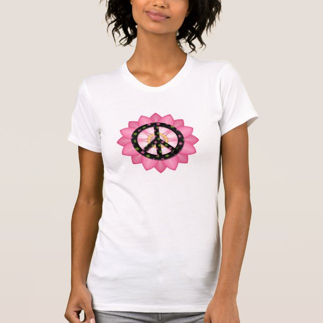 Rosa Frieden T-Shirt (Vorderseite)