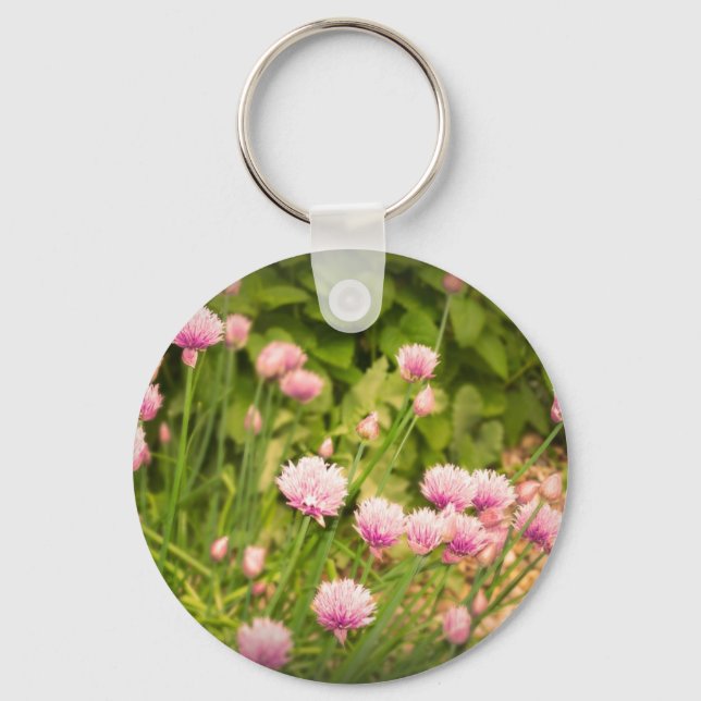 Rosa Frühjahrsallien Schlüsselanhänger (Vorderseite)