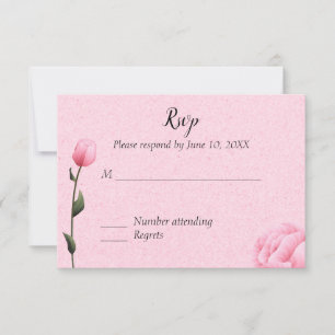 Rosa Frühlingsbläserei Rose Einladung UAWG