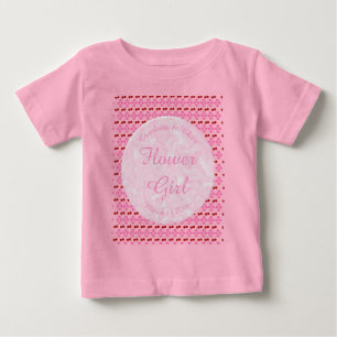 Rosa Frühlingsblüte und Kirschen Baby T-shirt