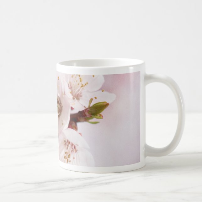Rosa Frühlingsblüten Kaffeetasse (Rechts)