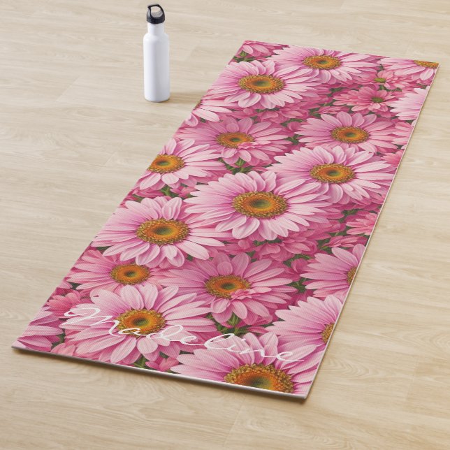 Rosa Frühlingsblütenrosa Gänse Retrosa Blume Yogamatte (Beispiel)